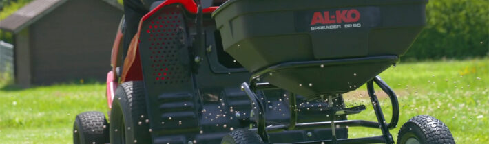 Универсальная сеялка: разбрасыватель для тракторов-газонокосилок SP 60 (видео)