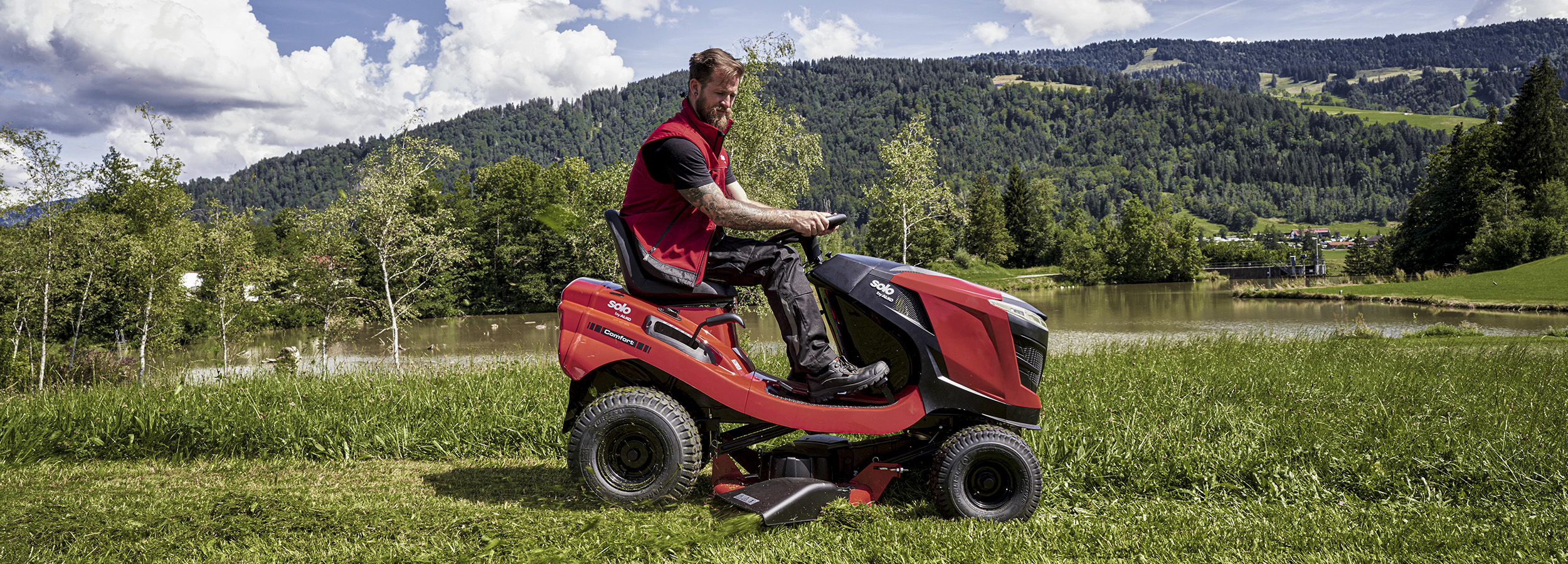 Нове покоління тракторів: бензинові трактори-газонокосарки COMFORT pro від solo by AL-KO (відео)